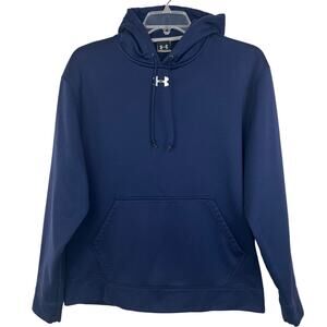 Under Armour Hoodie men’s Large navy blue Center embroidered logo